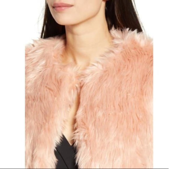 Beautiful Chelsea28 Pink Faux Fur Jacket - Picture 3 of 8